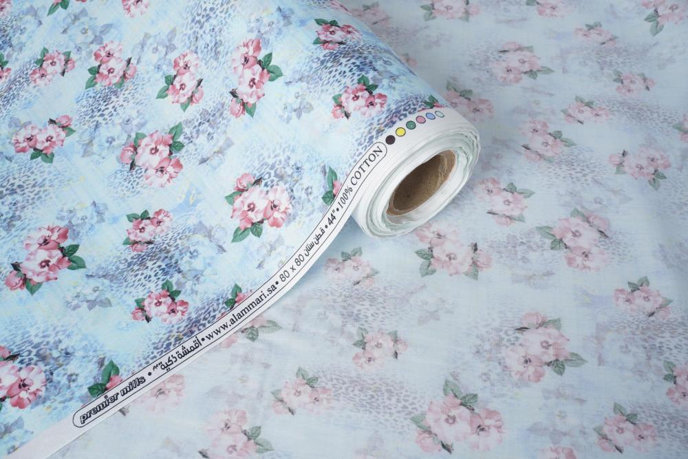 قطن ستان ديجيتال برنت مشجر