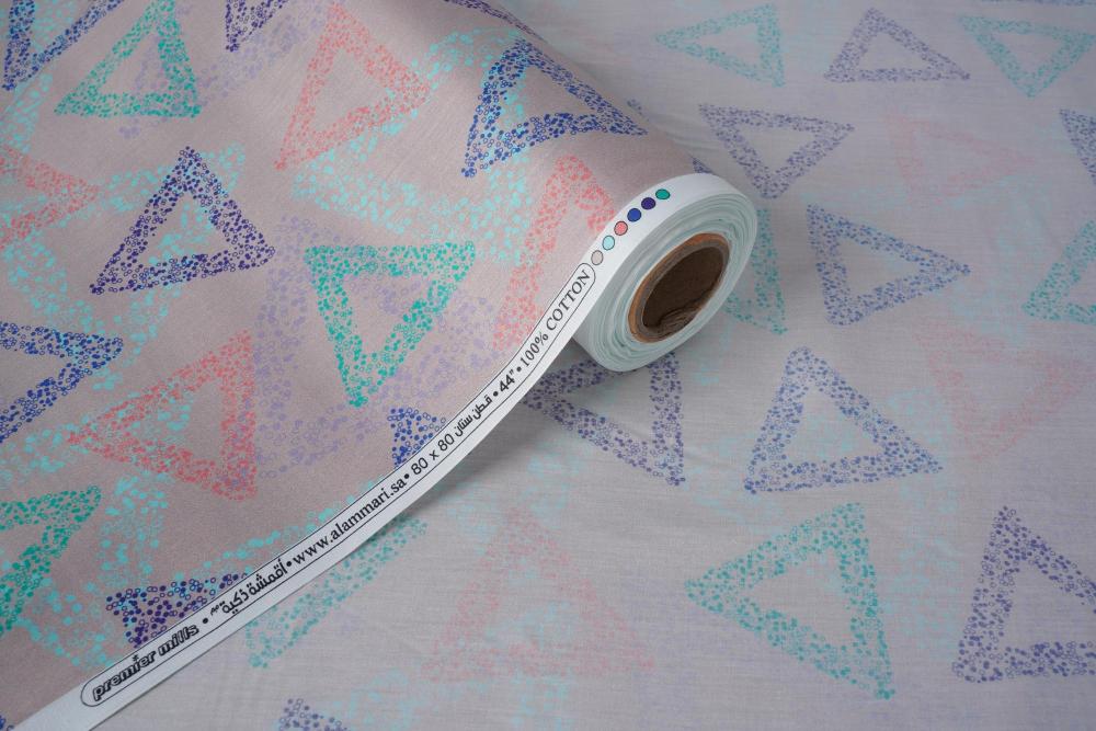 قطن ستان ديجيتال برنت مشجر