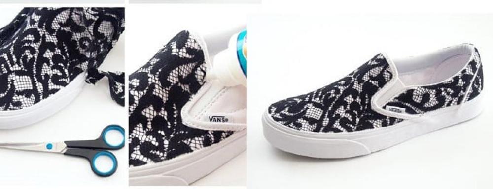 أفكار ذكية من أجل تجديد الحذاء القديم بالقماش