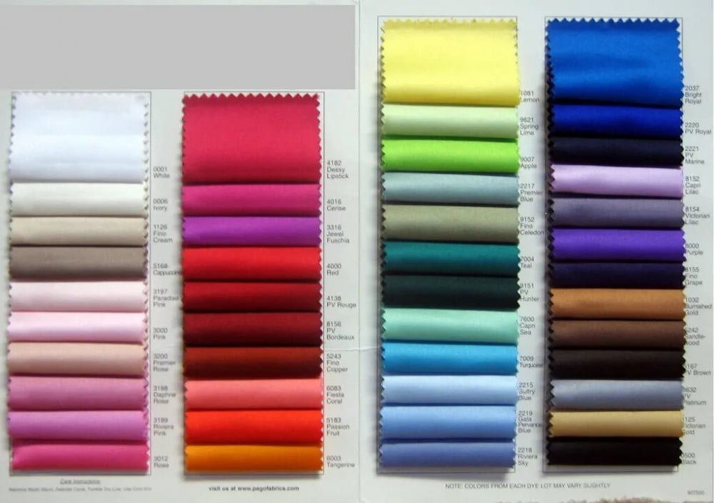 الأقمشة السادة