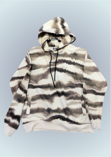 Black and white hoodie