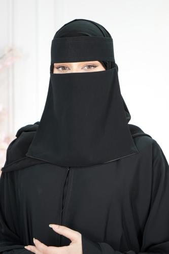 نقاب مبطن حرير مطاط مايل 9 انش