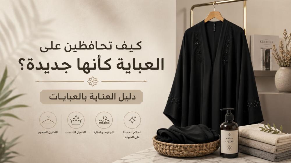 كيف تحافظين على العباية كأنها جديدة؟ دليل العناية بالعبايات