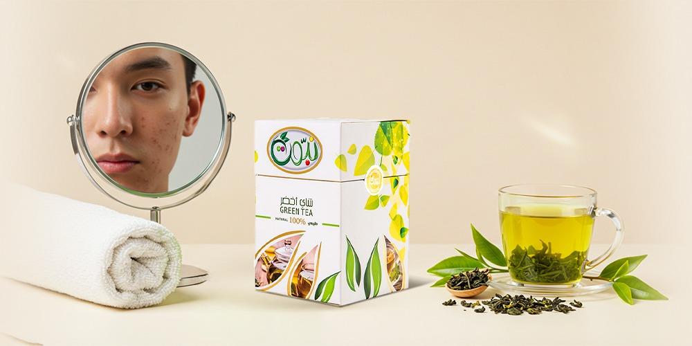 الشاي الأخضر وحب الشباب نبوت