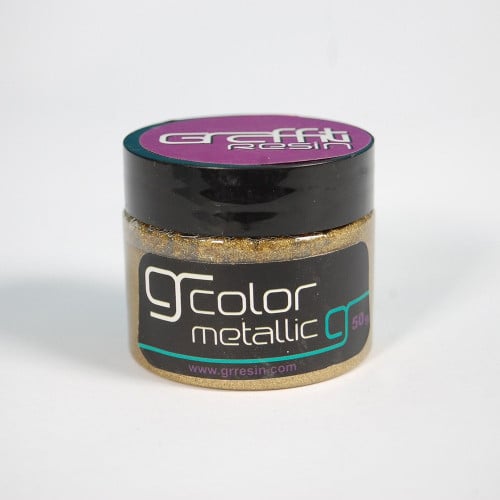 637 - ميتلك ذهبي معتق Graffiti Resin Metallic Anti...