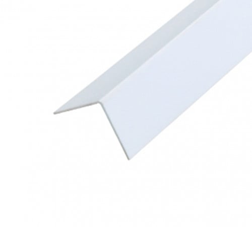 زوايا بلاستيك ابيض 20*20 ملي طول 2.4 متر