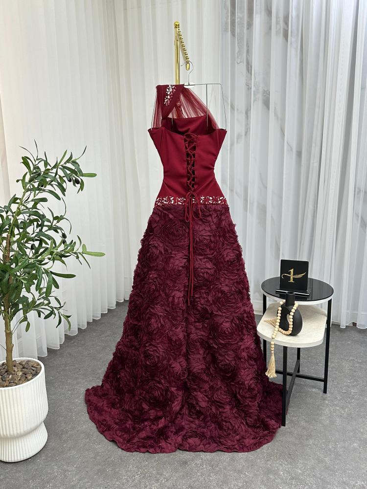 فستان سهره مطرز بتطريز انيق