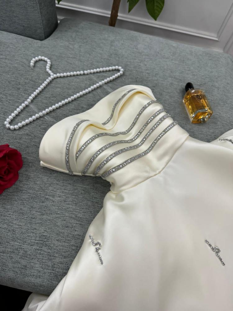 فستان العيد فخم بخامه ميكادو راقي