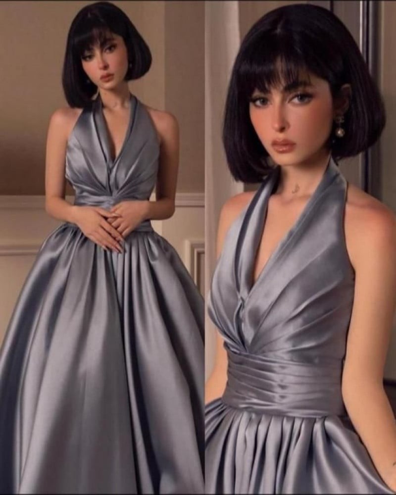 فستان سهره رصاصي