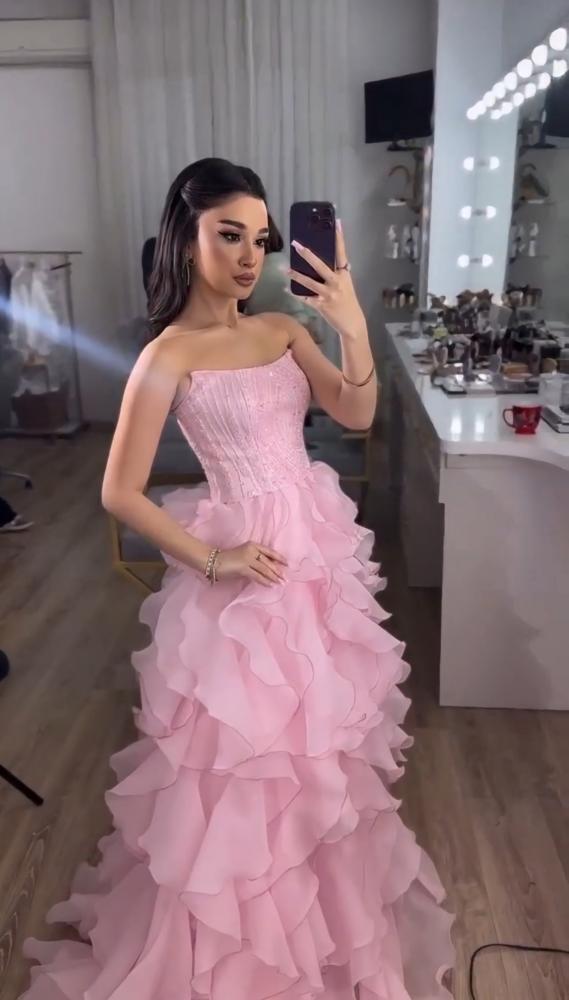 فستان سهره بقصه كلاسيكي دبل كلوش