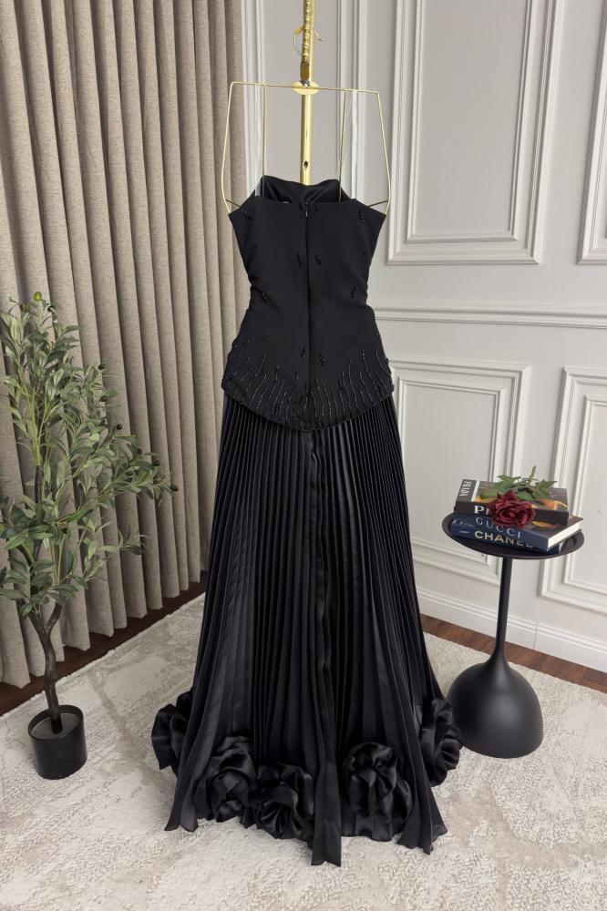 فستان سهره توب بليسيه بورود بارزة