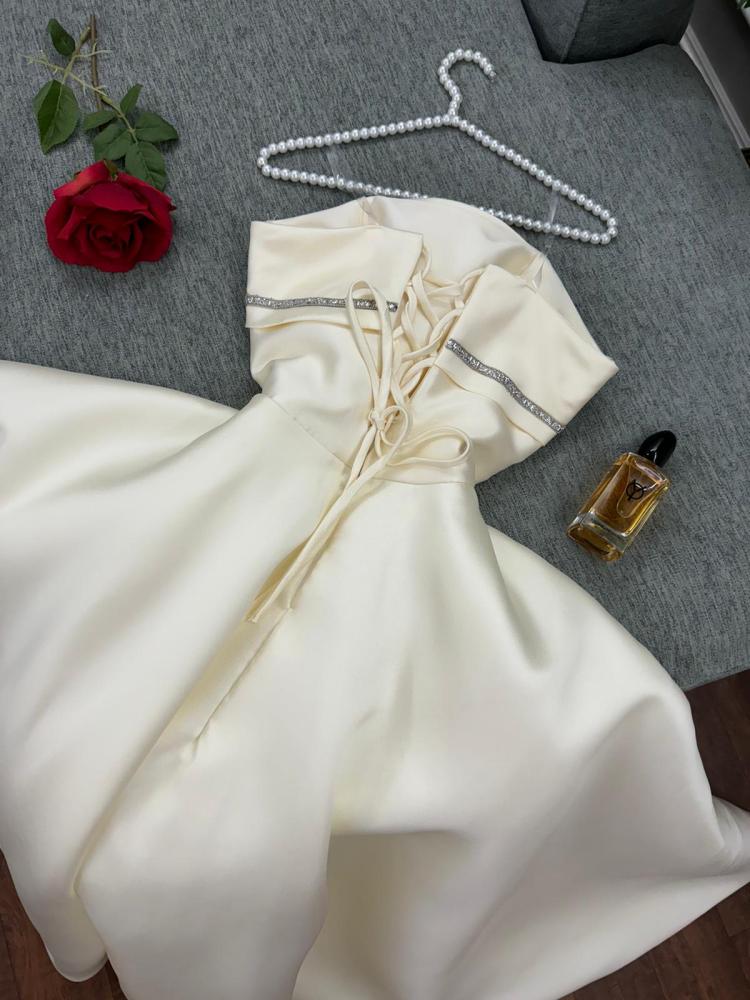 فستان العيد فخم بخامه ميكادو راقي