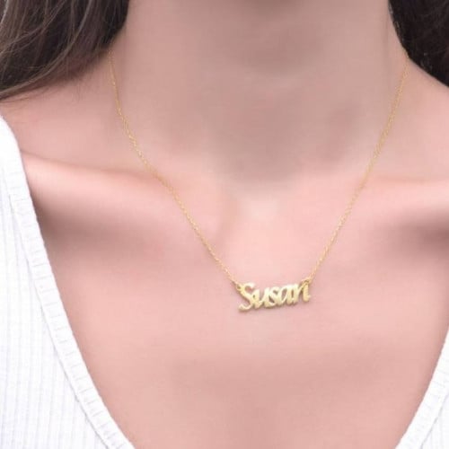 سلسال رقبة بتصميم الاسم