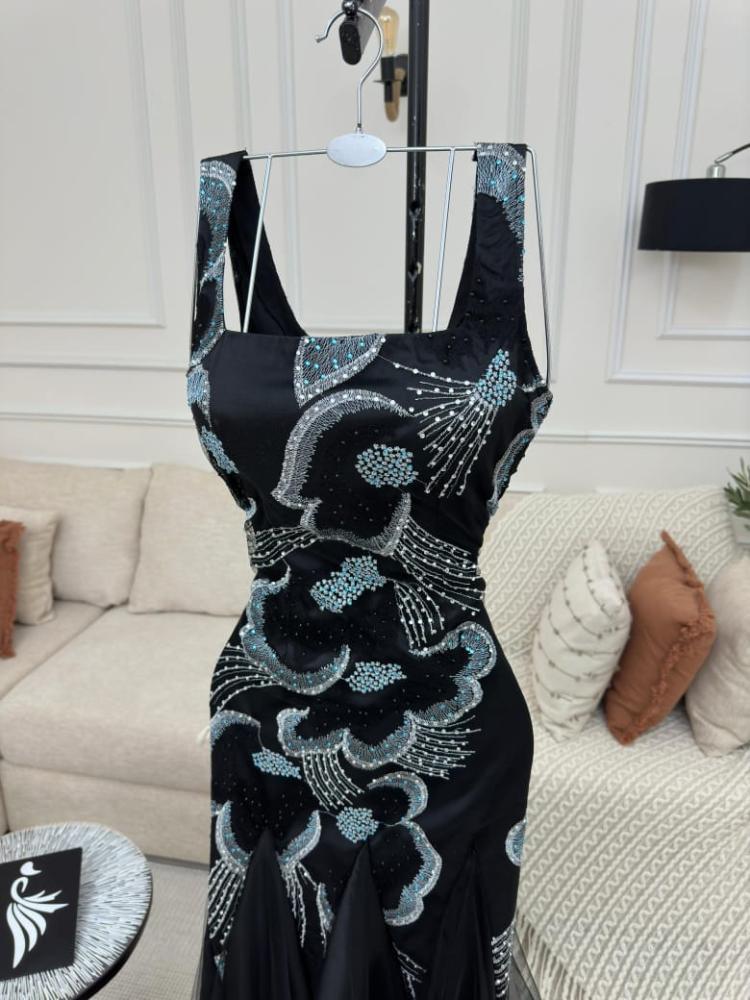 فستان سهره عل تطريز يدوي راقي