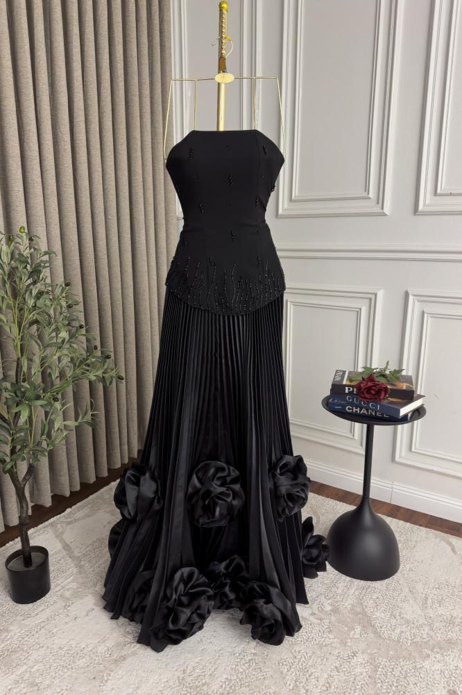 فستان سهره توب بليسيه بورود بارزة