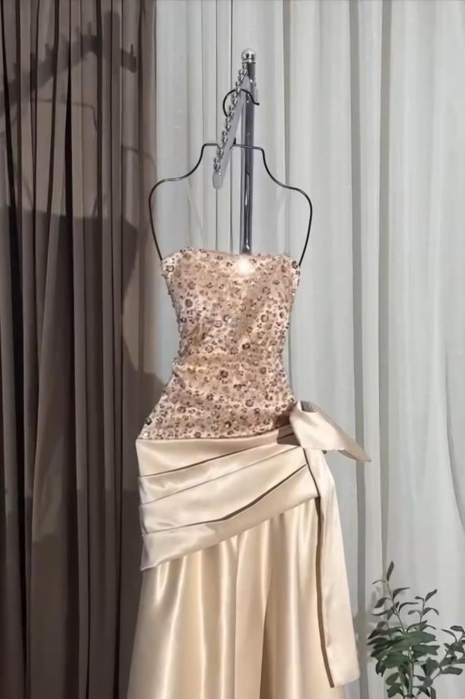 فستان سهره توب مزين بالخرز