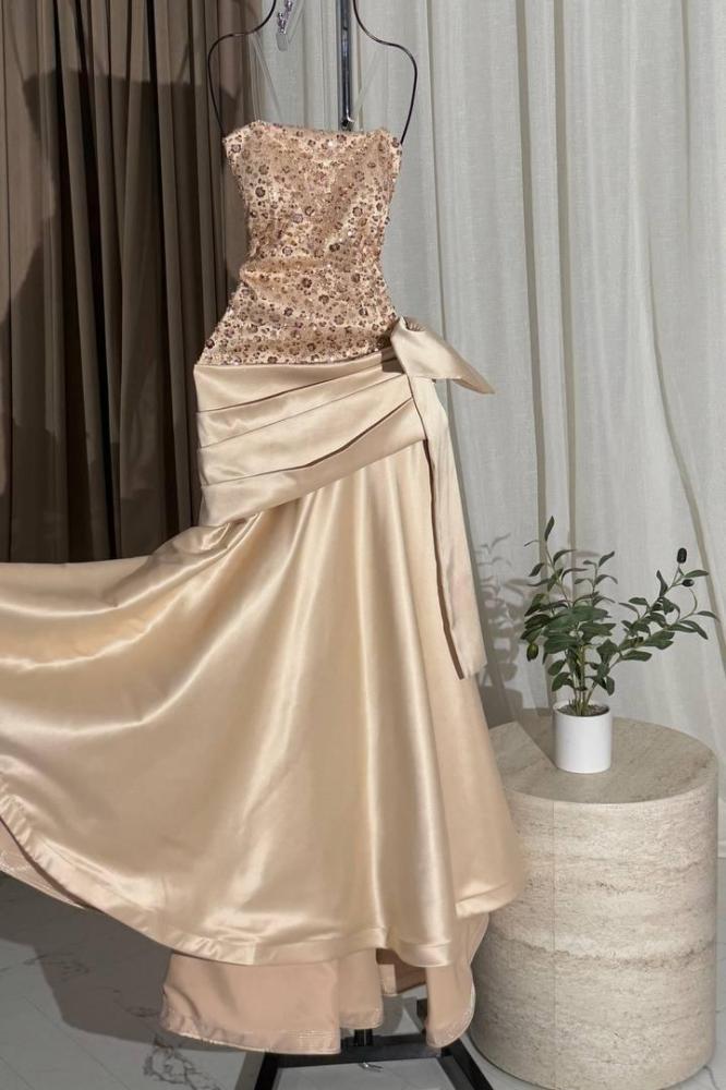 فستان سهره توب مزين بالخرز