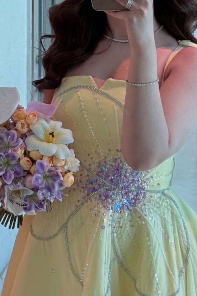 فستان سهره للمناسبات تل بتصميم جديد