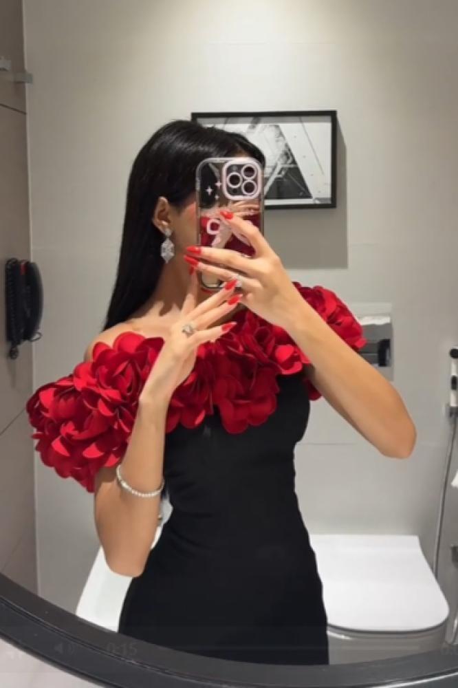 فستن سهره طويل وانيق باربي مورد