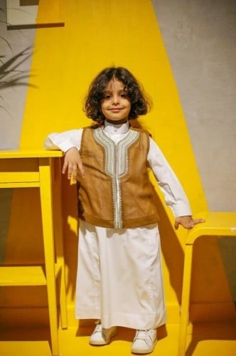 سديري البشت ولادي بالون بني أنيق