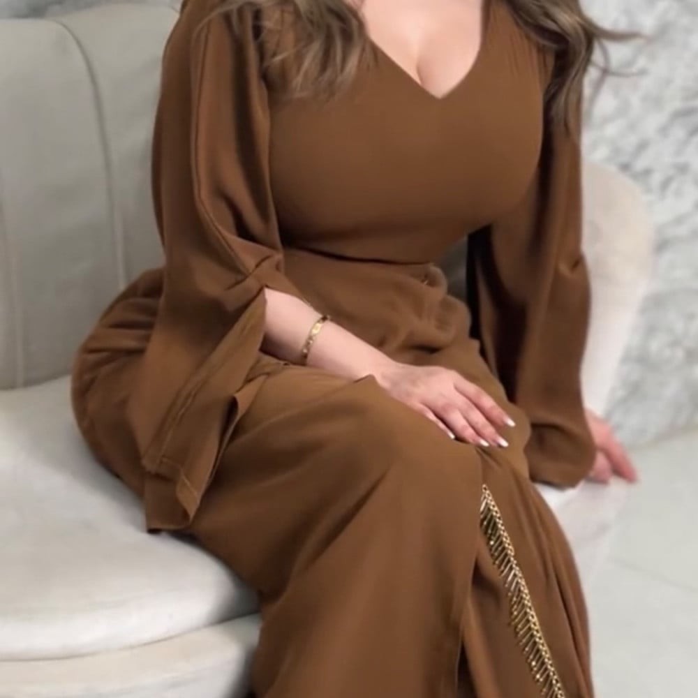 فستان كريب ناعم