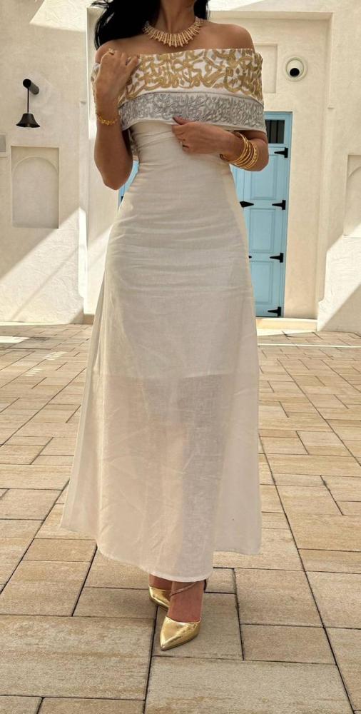 فستان سهره بتطريز كمبيوتر انيق