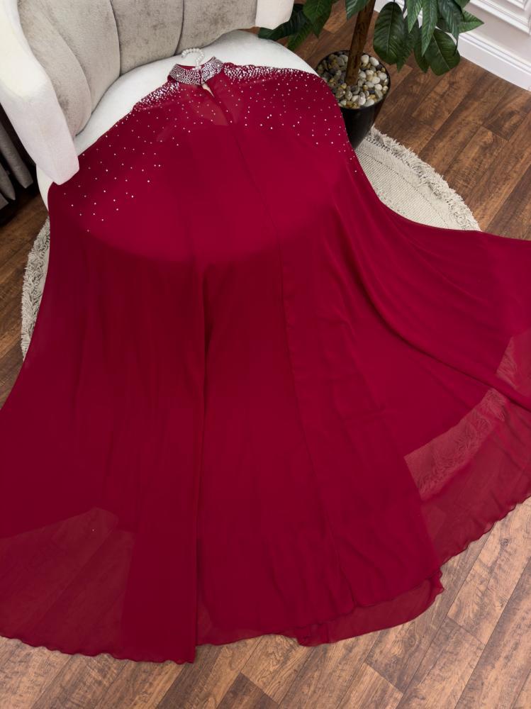 فستان سهره مطرز  تطريز يدوي متوفر بلونين