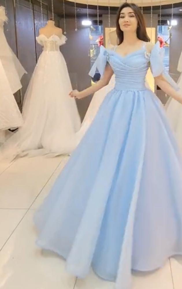 فستان جازار وجيبون واكسسوارات