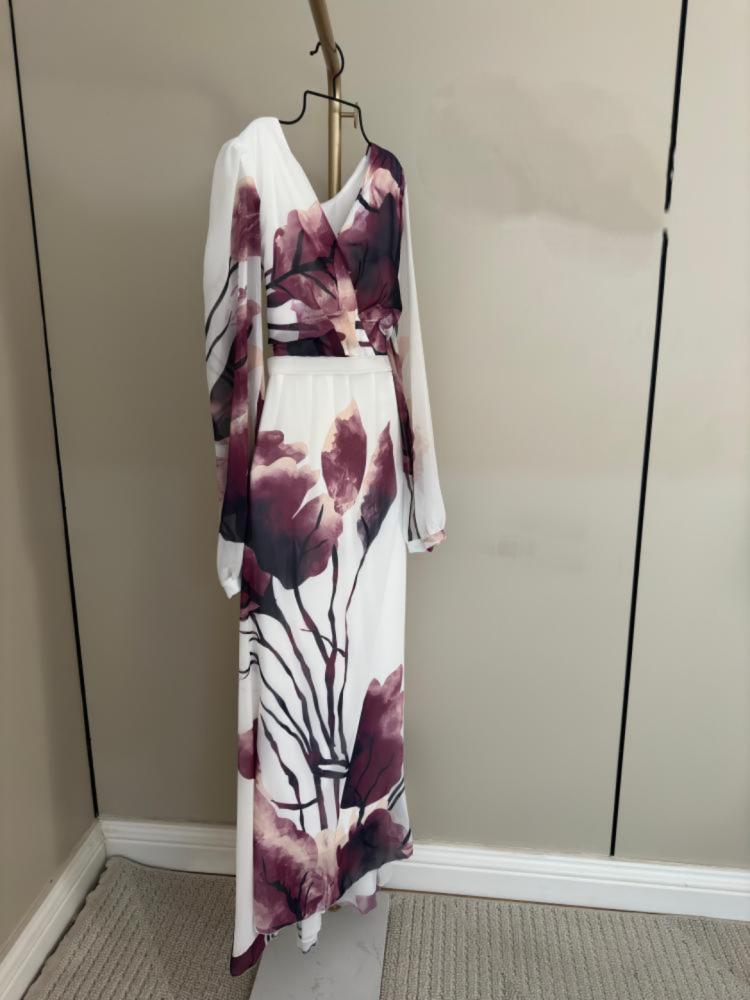 فستان العيد بأكمام طويله فخمه جدا