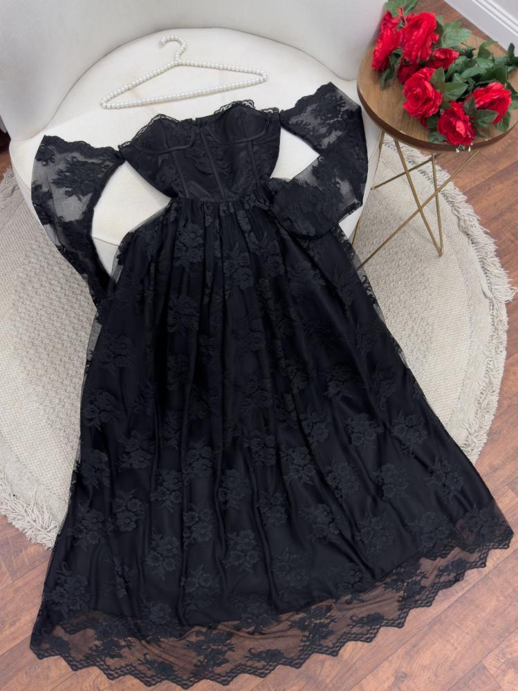 فستان دانتيل راقي -فستان رنا