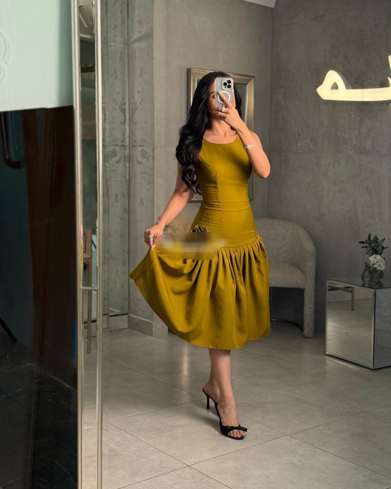 فستان ناعم بألون مختلفه فخم