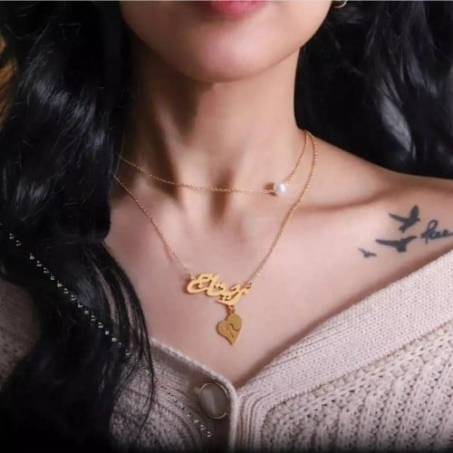سلسال مطلي بالاسم