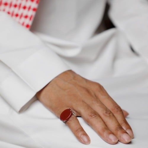 خاتم رجالي من الفضه الخالص