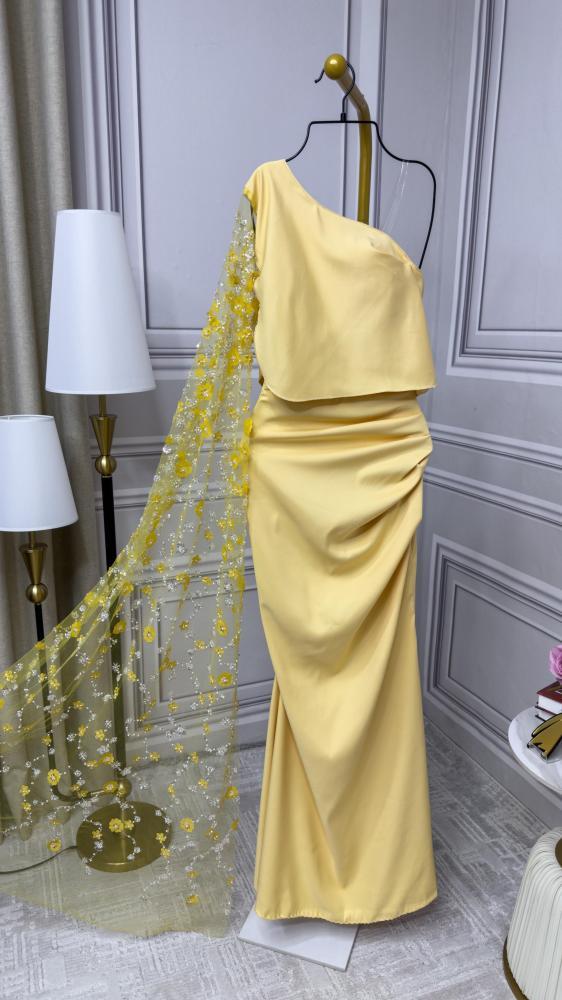 فستان باربي مزين بترتر -فاشن