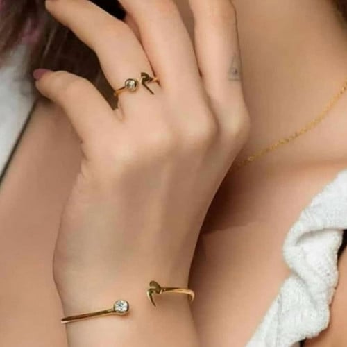 اسواره وخاتم نسائية زركون فخامه