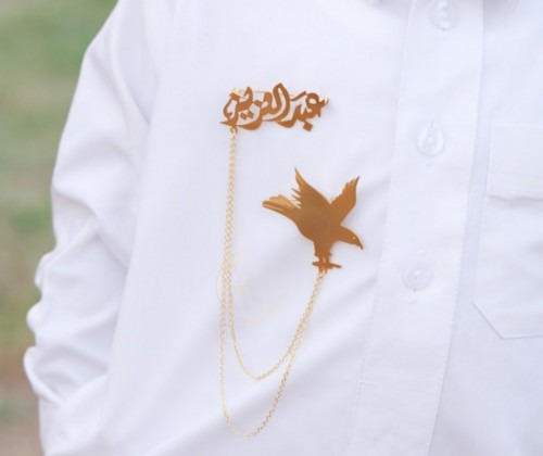 بروش شكل صقر بالاسم