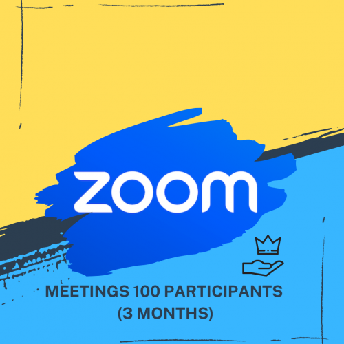 اشتراك Zoom لمده 3 اشهر ( 100 شخص)
