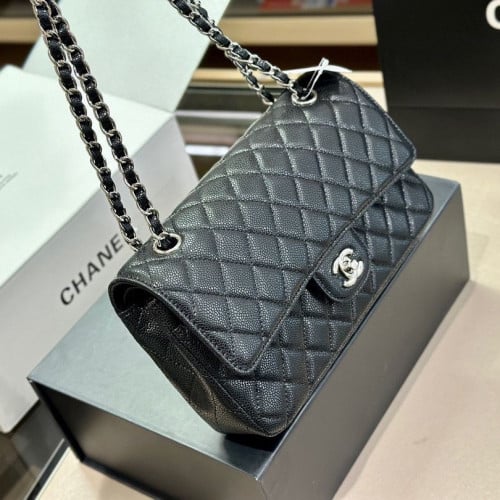 Chanel bag 25cm silver