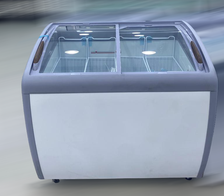 فريزر بانكول مقوس سحاب أفقي زجاج 260 لتر موديل 260  XS-260YX