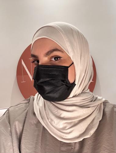 طرحه لف ( قطعتين)بيج فاتح