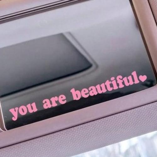 ستيكر للمرايا beautiful