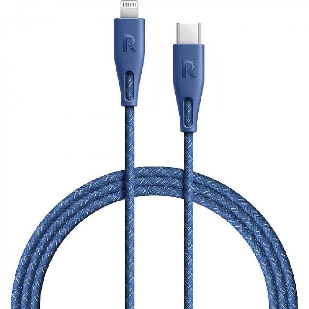 RAV Power Cable Type C to Lightning - 2 Meter - Blue Color - متجر وصلة يوفر  لك أحدث المنتجات الذكية واكسسوارات الجوال توصيل في 24H