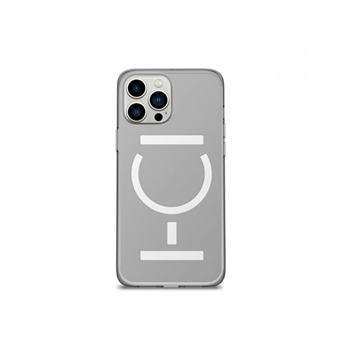 جراب ايفون 13 شفاف  يدعم الماق سيف