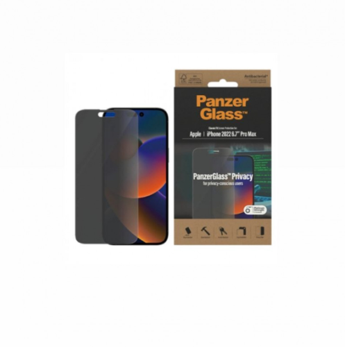 بانزرجلاس واقي شاشة آيفون 13 برو ماكس, أسود