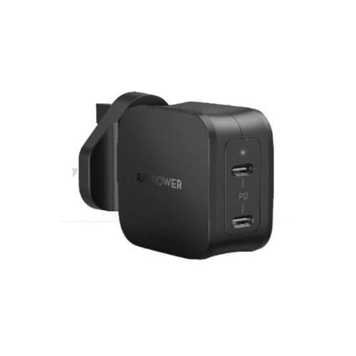 فيش جداري راف باور منفذين PD بقوة 40 واط - اسود