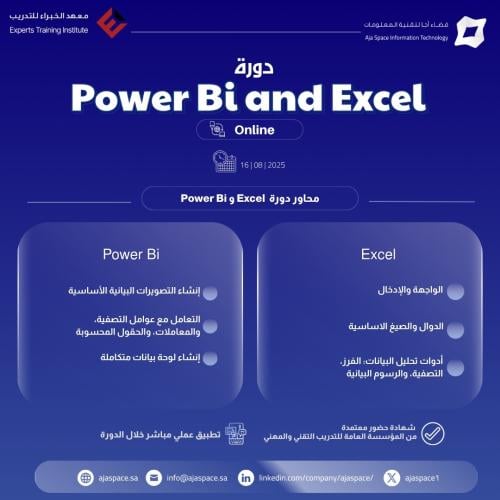 دورة Power Bi and Excel