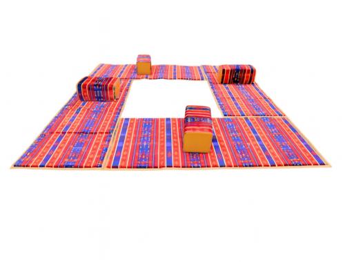 جلسة رحلات, 4 مدات مع 4 مراكي, قماش مخمل تركي