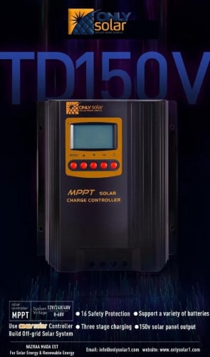 منظم شحن الواح شمسية 60 امبير MPPT