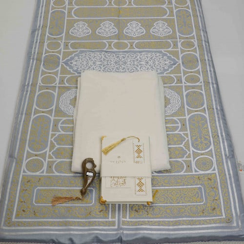 طقم باب الكعبة سماوي مع شرشف طرحه