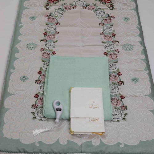 طقم مورد تيفاني مع شرشف طرحه